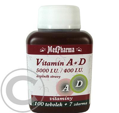 MedPharma Vitamín A D (5000 I.U./400 I.U.) tob.107, MedPharma, Vitamín, A, D, 5000, I.U./400, I.U., tob.107