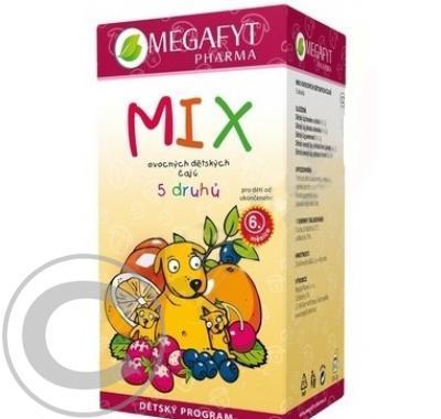 MEGAFYT Mix 5 druhů ovocných dětských čajů 20 x 2 g, MEGAFYT, Mix, 5, druhů, ovocných, dětských, čajů, 20, x, 2, g