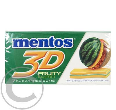 Mentos žvýkačky 3D meloun 7ks, Mentos, žvýkačky, 3D, meloun, 7ks