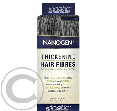 NANOGEN Vlákna na zahuštění vlasů šedivá 15 g, NANOGEN, Vlákna, zahuštění, vlasů, šedivá, 15, g