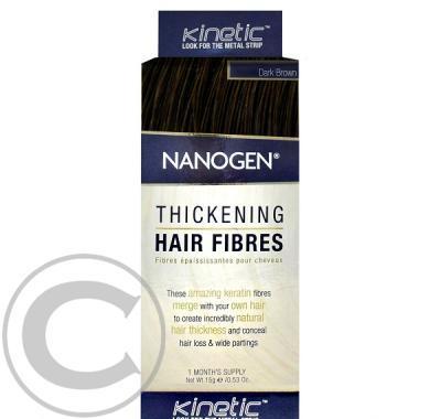 NANOGEN Vlákna na zahuštění vlasů tmavě hnědá 15 g