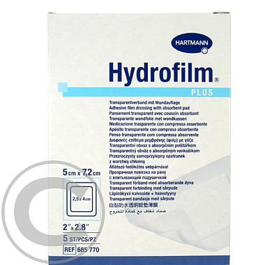 Náplast fixační HYDROFILM PLUS 5x7.2cm/5ks