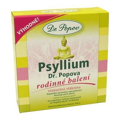 DR. POPOV Psyllium vláknina 500 g, DR., POPOV, Psyllium, vláknina, 500, g