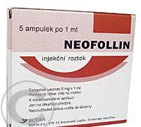 NEOFOLLIN  5X1ML/5MG Injekční roztok