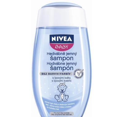 NIVEA Baby hedvábně jemný šampon 200ml, NIVEA, Baby, hedvábně, jemný, šampon, 200ml