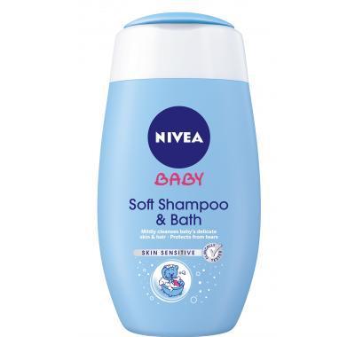 NIVEA Baby šampon a pěna do koupele 2v1 200 ml, NIVEA, Baby, šampon, pěna, koupele, 2v1, 200, ml