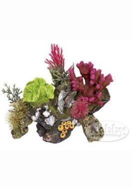 Nobby akvarijní dekorace Korál s rostlinami 17x12,5cm