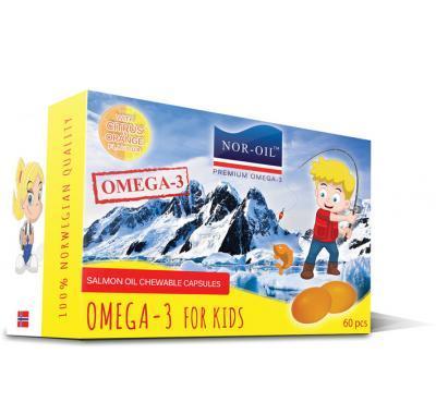 Nor-oil omega 3 s příchutí pro děti 60 kapslí  : VÝPRODEJ exp. 2016-01-22