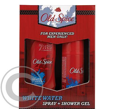 Old Spice Spray Whitewater 125ml   Sprchový gel Whitewater 250ml  - papírový box, Old, Spice, Spray, Whitewater, 125ml, , Sprchový, gel, Whitewater, 250ml, papírový, box