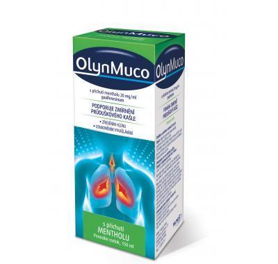 OlynMuco s příchutí mentholu 20 mg/ ml, OlynMuco, příchutí, mentholu, 20, mg/, ml