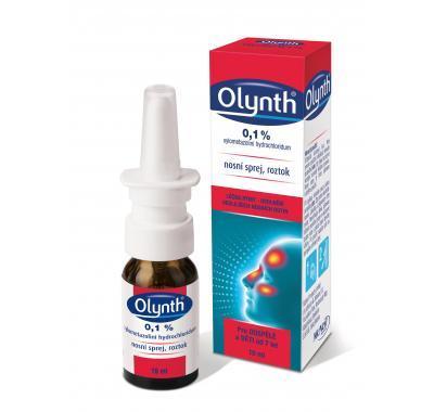 Olynth® 0,1 % nosní sprej, roztok 10 ml, Olynth®, 0,1, %, nosní, sprej, roztok, 10, ml