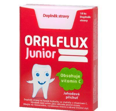 ORALFLUX Junior žvýkačky 18 kusů, ORALFLUX, Junior, žvýkačky, 18, kusů
