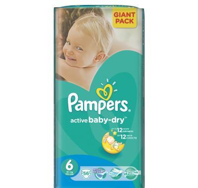 Pampers Active baby 6 extra large 15  kg 56 kusů, Pampers, Active, baby, 6, extra, large, 15, kg, 56, kusů