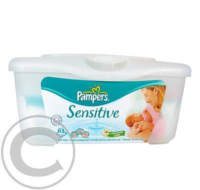 PAMPERS Baby Wipes sensitive box 63 ks, PAMPERS, Baby, Wipes, sensitive, box, 63, ks