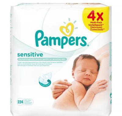 Pampers baby wipes Senstive 4 x 56 kusů, Pampers, baby, wipes, Senstive, 4, x, 56, kusů