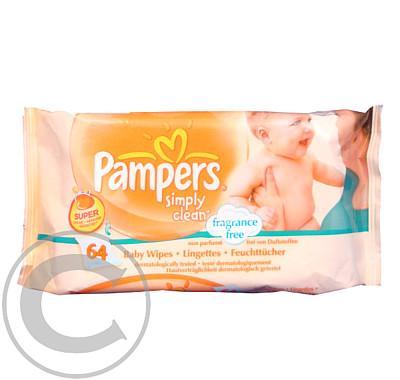 Pampers ubrousky Simply Clean 64ks
