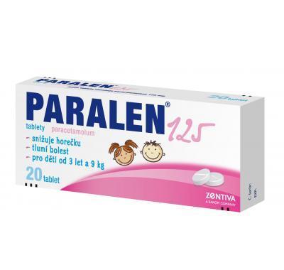PARALEN 125  20X125MG Tablety, PARALEN, 125, 20X125MG, Tablety