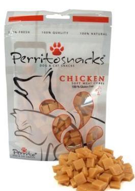 Perrito snacks Chicken soft cubes pro psy a kočky 50g