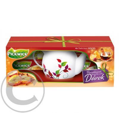 Pickwick dárková sada (Porcelánová konvička   4x Delicious SPICES), Pickwick, dárková, sada, Porcelánová, konvička, , 4x, Delicious, SPICES,