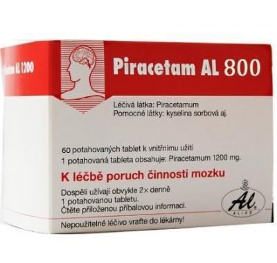 PIRACETAM AL 800  60X800MG Potahované tablety, PIRACETAM, AL, 800, 60X800MG, Potahované, tablety
