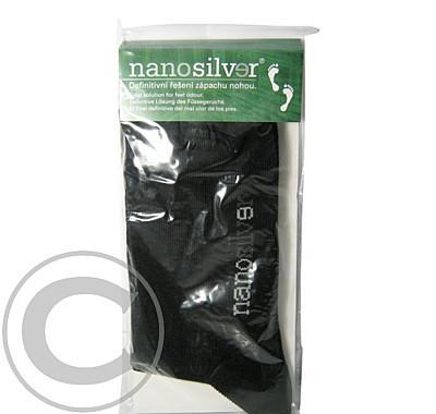 Ponožky NANOSILVER Klasik černé velikost L 43-47