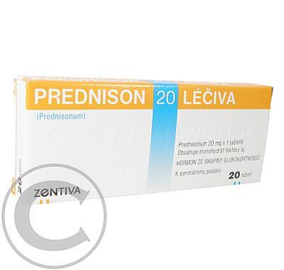 PREDNISON 20 LÉČIVA  20X20MG Tablety