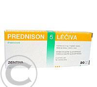PREDNISON 5 LÉČIVA  20X5MG Tablety