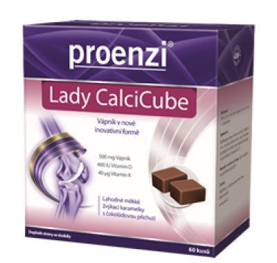 Proenzi Lady CalciCube čokoláda 60 ks, Proenzi, Lady, CalciCube, čokoláda, 60, ks