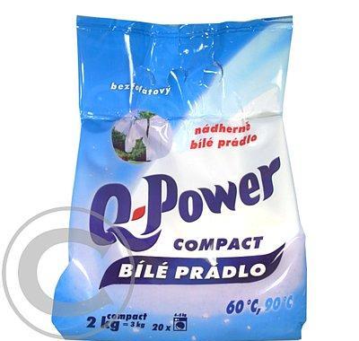 Q power compact 2 kg bílé prádlo