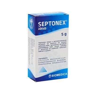 Biomedica Septonex zásyp 5 g, Biomedica, Septonex, zásyp, 5, g
