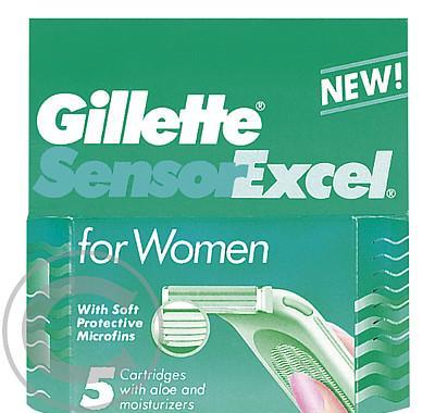 Gillette Sensor Excel hlavice pro ženy 5 ks, Gillette, Sensor, Excel, hlavice, ženy, 5, ks