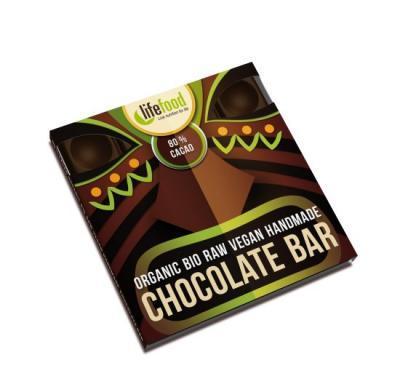Raw čokoláda z nepraženého kakaa BIO 80% kakao 35g, Raw, čokoláda, nepraženého, kakaa, BIO, 80%, kakao, 35g