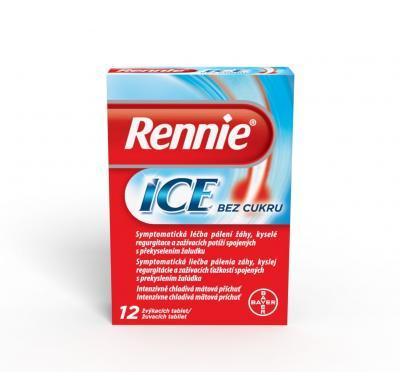 Rennie Ice bez cukru 12 pastilek, Rennie, Ice, bez, cukru, 12, pastilek