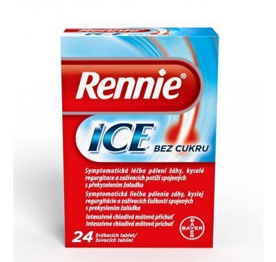 Rennie Ice bez cukru žvýkací tablety 24 ks, Rennie, Ice, bez, cukru, žvýkací, tablety, 24, ks
