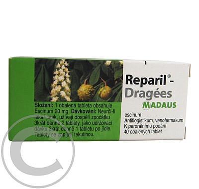 REPARIL- DRAGÉES  40X20MG Obalené tablety, REPARIL-, DRAGÉES, 40X20MG, Obalené, tablety