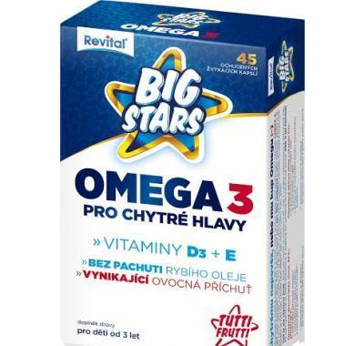 Revital Big Stars Omega 3   vitaminy D a E 45 kapslí  : VÝPRODEJ exp. 2015-11-30