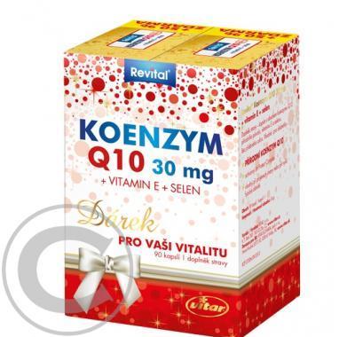 Revital Koenzym Q10 30 mg   vitamín E   selen 2 x 45 kapslí, Revital, Koenzym, Q10, 30, mg, , vitamín, E, , selen, 2, x, 45, kapslí