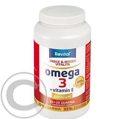 Revital Omega 3  vitamin E prémium cps.60 20zdarma  : VÝPRODEJ exp. 2015-10-31