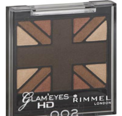 Rimmel London Glam Eyes HD Quad Eye Shadow 2,5 g 002 English Oak