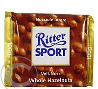 Ritter Sport čokoláda s celými oříšky 100 g, Ritter, Sport, čokoláda, celými, oříšky, 100, g