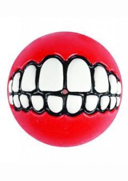 Rogz hračka pes Balon GRINZ guma 6,5cm Červená 1ks