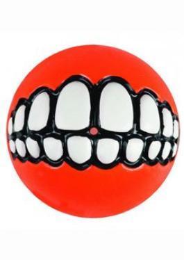 Rogz hračka pes Balon GRINZ guma 6,5cm Oranžová 1ks