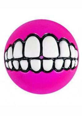Rogz hračka pes Balon GRINZ guma 6,5cm Růžová 1ks