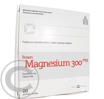 Rosen Magnesium 300mg perlivé pastilky 20ks, Rosen, Magnesium, 300mg, perlivé, pastilky, 20ks