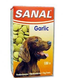 Sanal Garlic česnekový dosp. pes 100 tbl a.u.v. 05320, Sanal, Garlic, česnekový, dosp., pes, 100, tbl, a.u.v., 05320