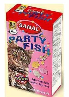 Sanal PARTY FISH mix rybiček -losos. tuňák, treska 60g