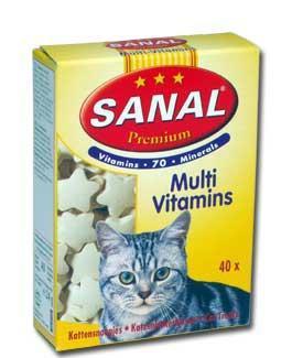 Sanal Premium multivitamín - kočka 40 tbl a.u.v. 30482, Sanal, Premium, multivitamín, kočka, 40, tbl, a.u.v., 30482