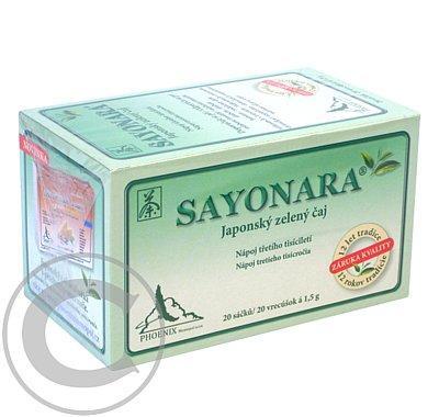 Sayonara Japonský zelený čaj 20x1.5g nálevové sáčky, Sayonara, Japonský, zelený, čaj, 20x1.5g, nálevové, sáčky