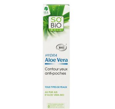 SO´BIO Bio gel kolem očí proti otokům aloe vera 15 ml, SO´BIO, Bio, gel, kolem, očí, proti, otokům, aloe, vera, 15, ml