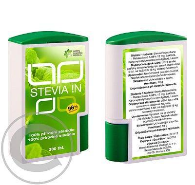 Stevia In  - 100% přírodní sladidlo 200 tablet, Stevia, In, 100%, přírodní, sladidlo, 200, tablet